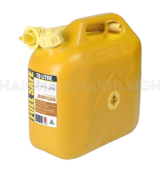 Fuel Safe' Plastic Fuel Can 10 Litre Diesel Yellow FC10Y