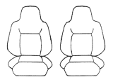 Custom Made Wet N Wild Neoprene Seat Covers Suits Ford Fiesta WG ST MY22 1/2022-On 2 Rows