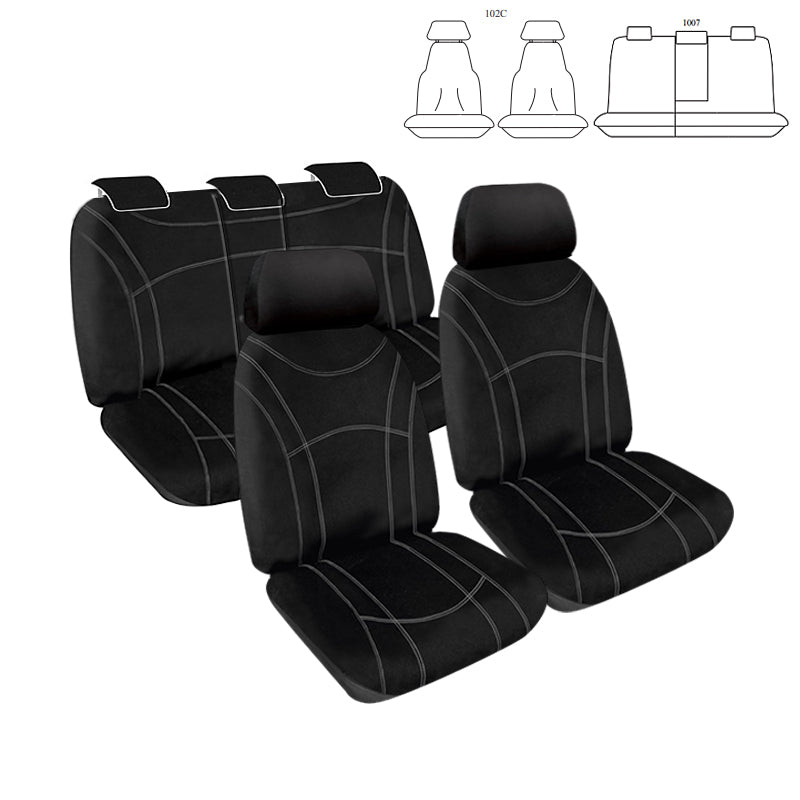 Getaway Neoprene Seat Covers Suits Nissan Pathfinder ST/ST-L SUV (R52) 2014-On Waterproof