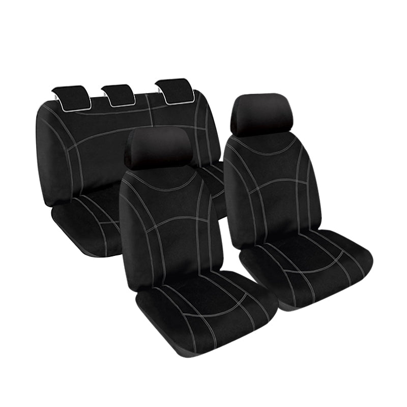 Getaway Neoprene Seat Covers suits Toyota Landcruiser Wagon (200 Series) GXL, 8 Seater 7/2009-On Waterproof