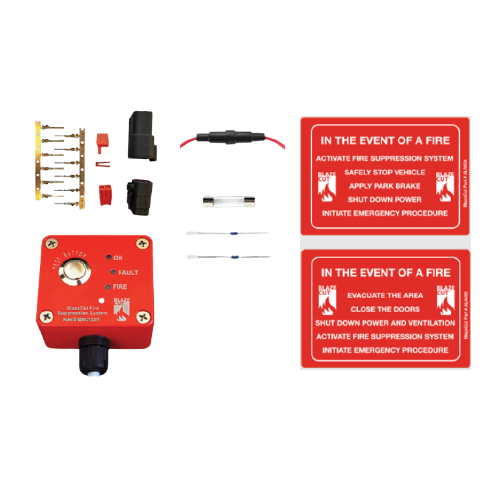 Blazecut Alarm Panel AAP400 kit with a test button for T and C Series KAAP400