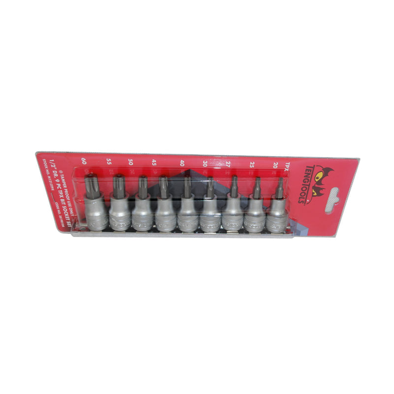 Teng Tools -  Piece 1/2 inch Drive Tamper Proof Torx Socket Set M1213TPX