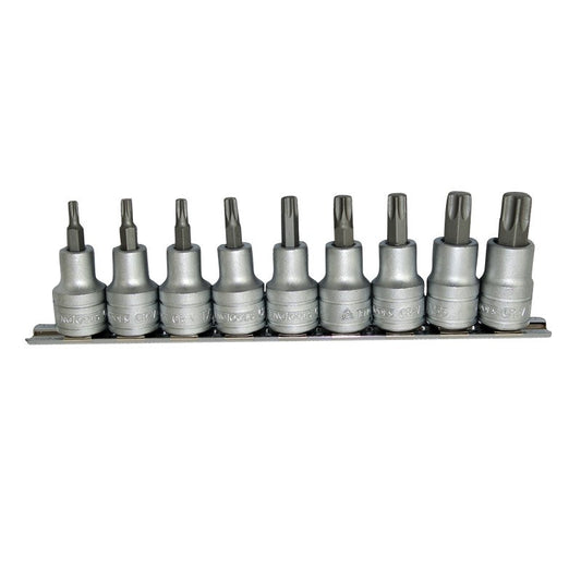 Teng Tools - 9 Piece 1/2 inch Drive Torx Socket Set M1213TX