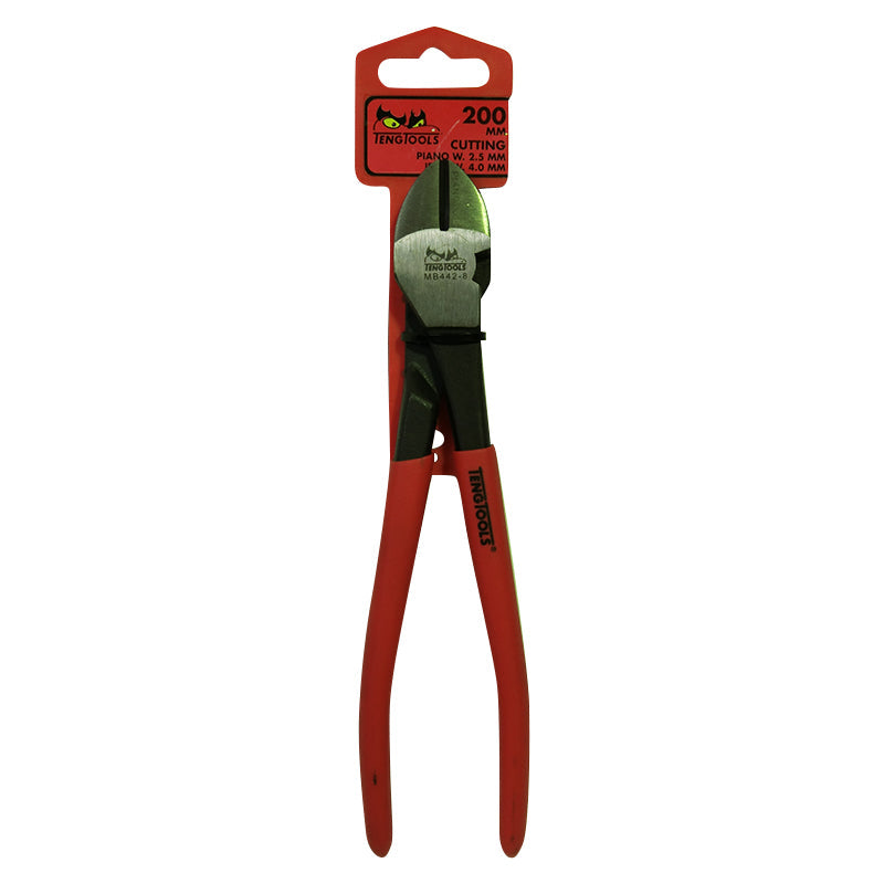 Teng Tools-  Mega Bite 8 inch H-D Side Cutters TPR Handles MB442-8