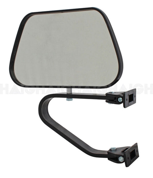 Premium Heavy Duty Swing Away Mirror Black Large Head