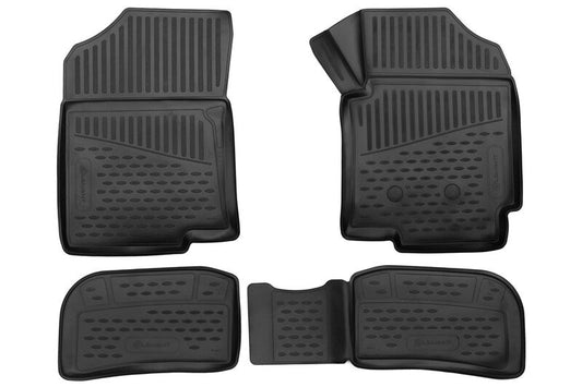 3D Rubber Floor Mats Suits Hyundai Accent 2017-On 4 Piece EXP.ELEMENT3D02107210k