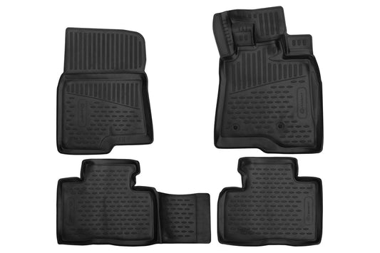 3D Rubber Floor Mats Suits Mitsubishi Pajero NS/NT/NW/NX (LWB) inc VRX 11/2006-on 4 Piece EXP.ELEMENT3D02470210