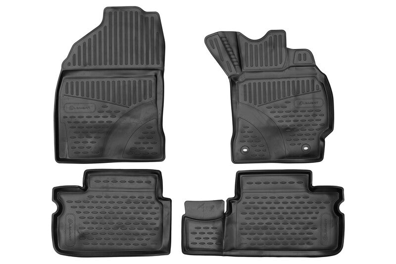 3D Rubber Floor Mats suits Toyota Corolla Quest Sedan 11th Gen 2/2014-8/2019 4 Piece EXP.ELEMENT3D02168210k