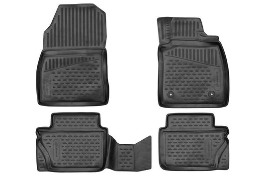 3D Rubber Floor Mats Suits Ford Fiesta 7th Gen 2017-On 4 Piece EXP.ELEMENT3D01568210k