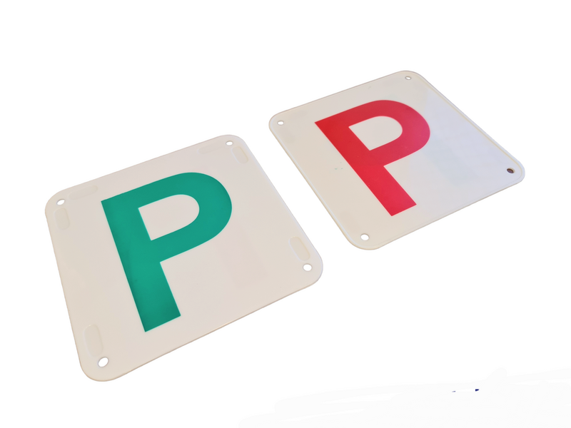 Plastic P Plates One Pair