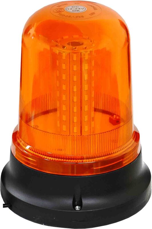 Revolving/Strobe Light - 120Led Amber With Magnetic Base