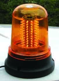 Revolving/Strobe Light - 120Led Amber With Magnetic Base