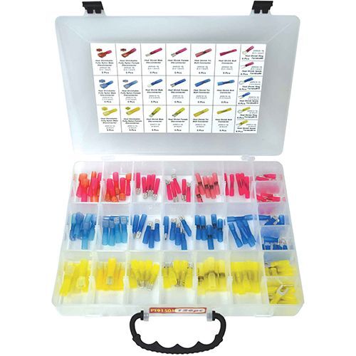 Wire Terminal Assortment - 126Pc Heat Shink Insulator