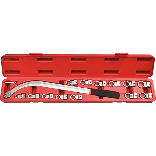 Pulley Tensioner Tool Set - 15Pc Torx E10, E12, E14, E16. 12-Point 12, 13, 14, 15, 16, 17, 18, 19Mm