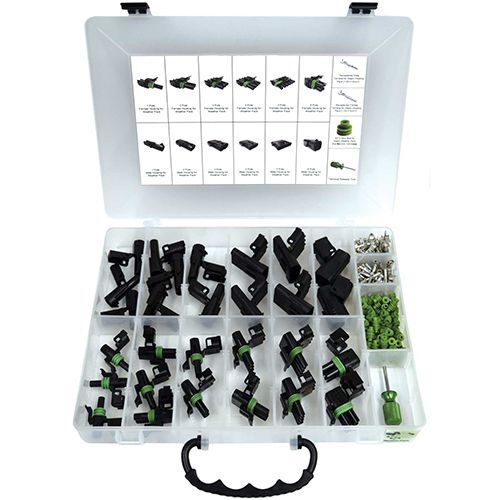 Wire Connector Assortment - 229Pc Weatherpack Waterproof Large Multi Connectors