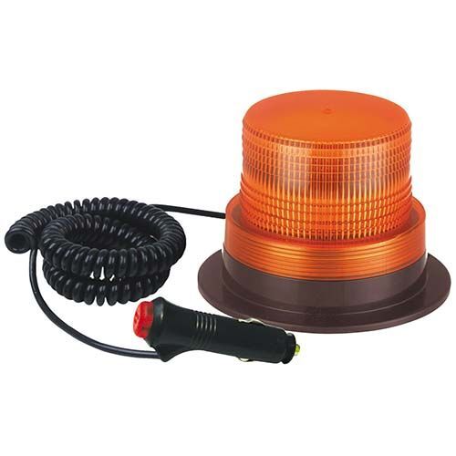 Revolving/Strobe Light - 60Led Amber With Magnetic Base