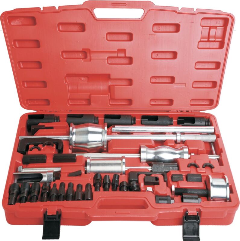 Injector Removal Kit - 40Pc Slide Hammer Extraction With Pulling Claws & Adaptors