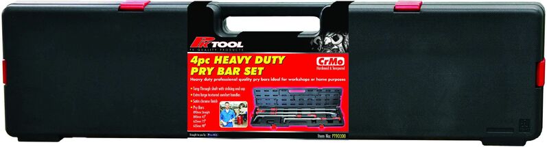 Pry Bar Set - 4Pc Crmo Heavy Duty