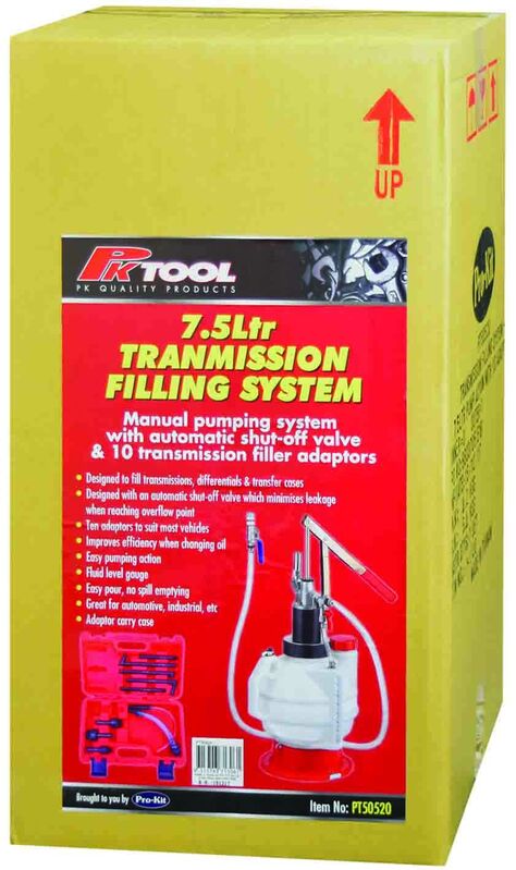 Transmission Filling System-7.5Ltr Pump Action With 10 Adaptors