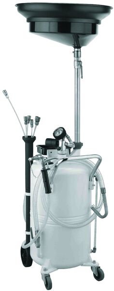 Oil & Fluid Extractor & Waste Oil Drainer - 65Ltr Airline Action With 6 Drain Tubes With 1.7Mtr Extendable Drain Pan