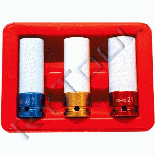 RyTool - 3 Piece Wheel Nut Socket Set