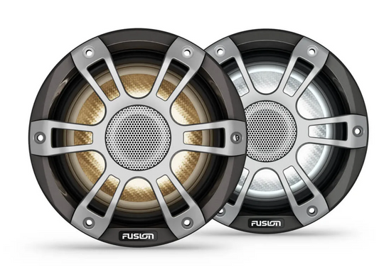 Fusion Marine Signature 6.5 inch 3i Grey Grill 230W CRGBW Coaxial Sports Speakers 010-02771-11