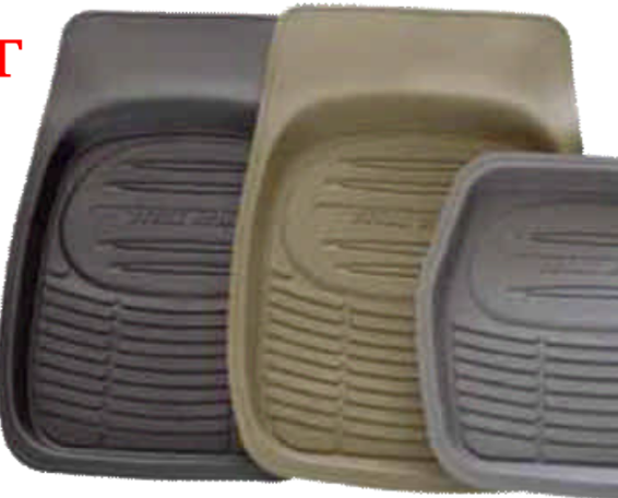 Floor Mats Carfit Snow / Mud Deep Dished Front Single Beige 2CF54003