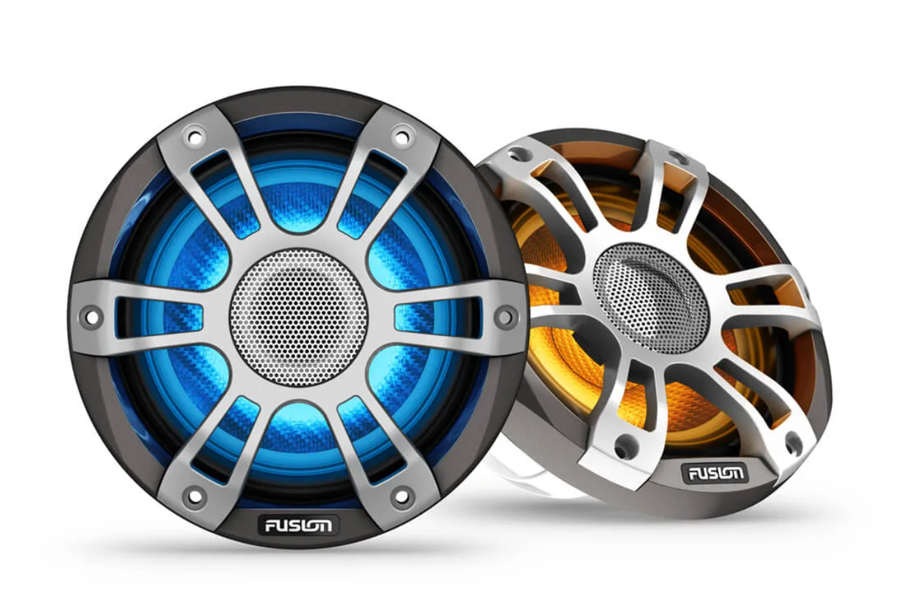 Fusion Marine Signature 6.5 inch 3i Grey Grill 230W CRGBW Coaxial Sports Speakers 010-02771-11