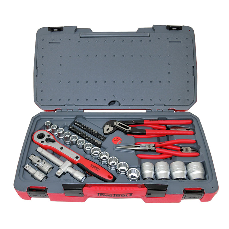 Teng Tools 68 Piece 1/2 inch Drive Socket Set T1268