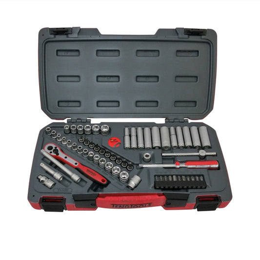 Teng Tools - 60 Piece 1/4 inch Drive Socket & Bits Tool Set T1460