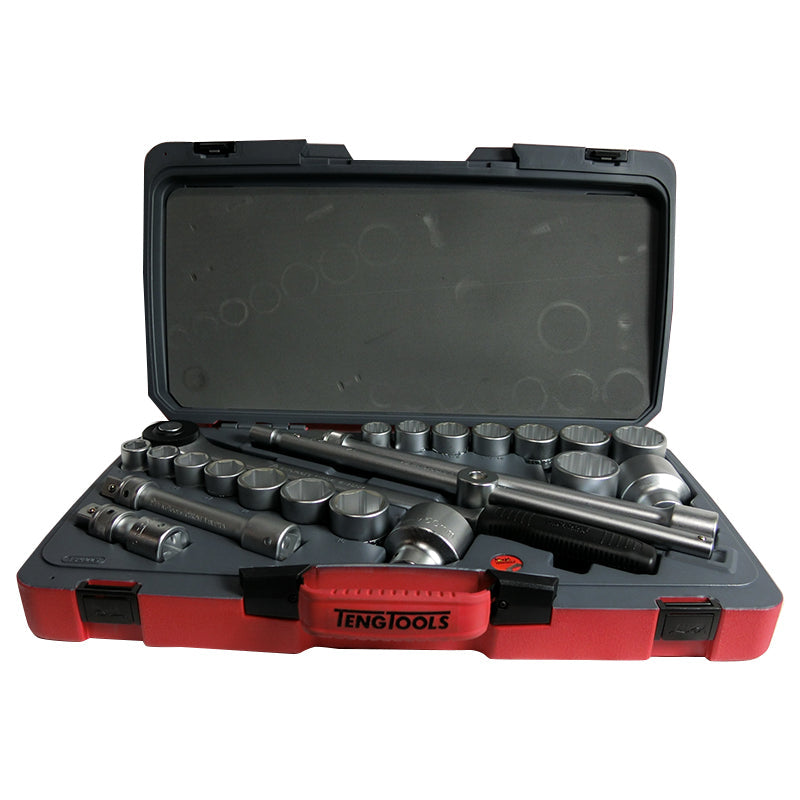 Teng Tools - 22Pc 3/4 Dr Metric/AF Socket Set T3422S