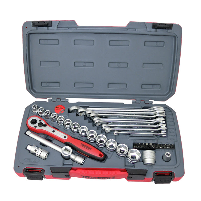 Teng Tools 39 piece Socket Spanner Set 3/8 inch Drive Ratchet Kit T3840