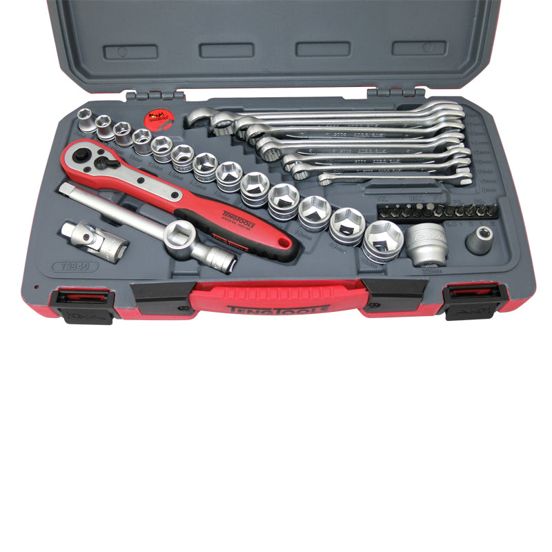 Teng Tools 39 piece Socket Spanner Set 3/8 inch Drive Ratchet Kit T3840