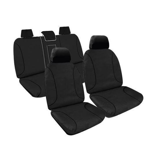 Tradies Full Canvas Seat Covers suits Toyota Prado (150 Series) SX, ZR 2 Door SUV 11/2009-10/2013 Black