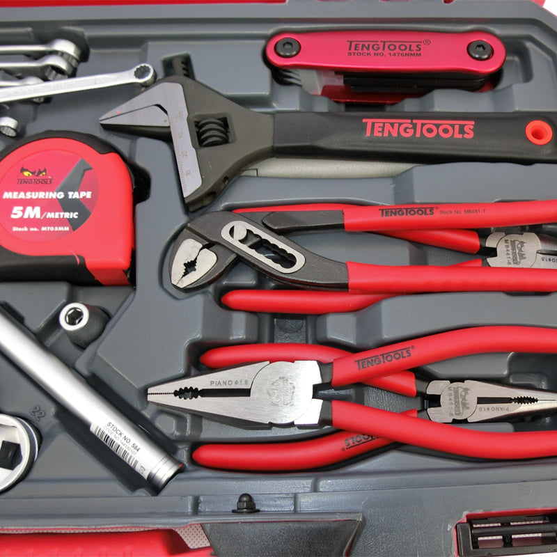 Teng Tools - 79 Piece Service Maintenance Motorist Tool Set Kit TM079