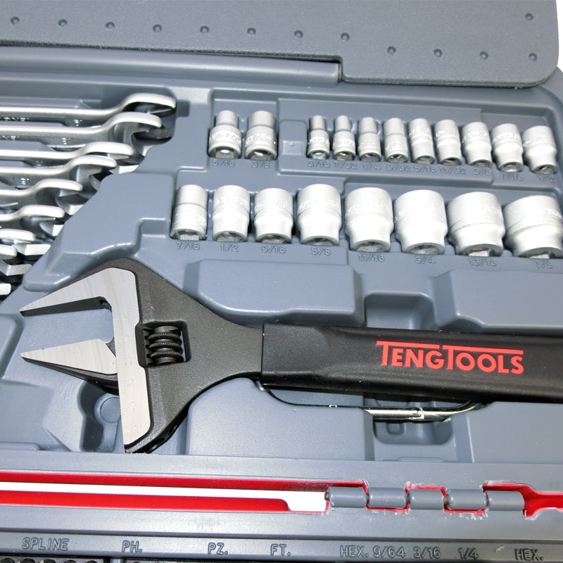 Teng Tools - 1/4, 3/8, 1/2" Drive 127 Pce Metric / AF Tool Kit TM127