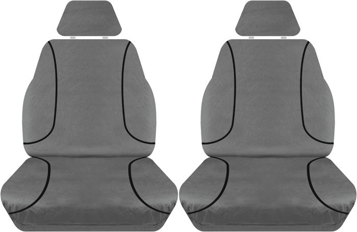 Tradies Full Canvas Seat Covers Suits Isuzu D-Max TF Dual Cab SX 6/2012-7/2020 2 Rows PCG395CVCHA