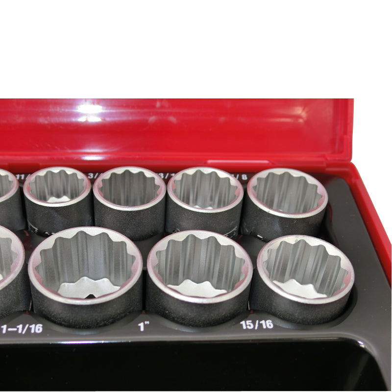 Teng Tools 15 Piece 1/2 inch Drive AF Socket Set TT1215AF