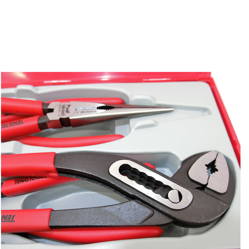 Teng Tools 4 Piece Mega Bite Pliers Set Vinyl Grips TT440-T