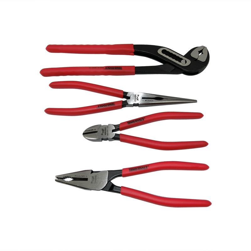 Teng Tools 4 Piece Mega Bite Pliers Set Vinyl Grips TT440-T