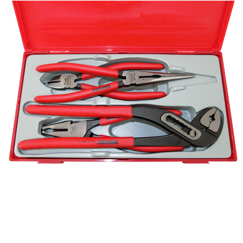 Teng Tools 4 Piece Mega Bite Pliers Set Vinyl Grips TT440-T