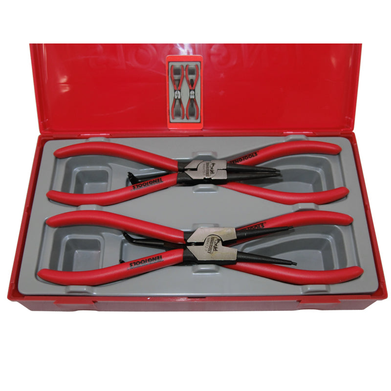 Teng Tools - 4 Piece 7 inch Mega Bite Circlip Pliers Set TT474-7