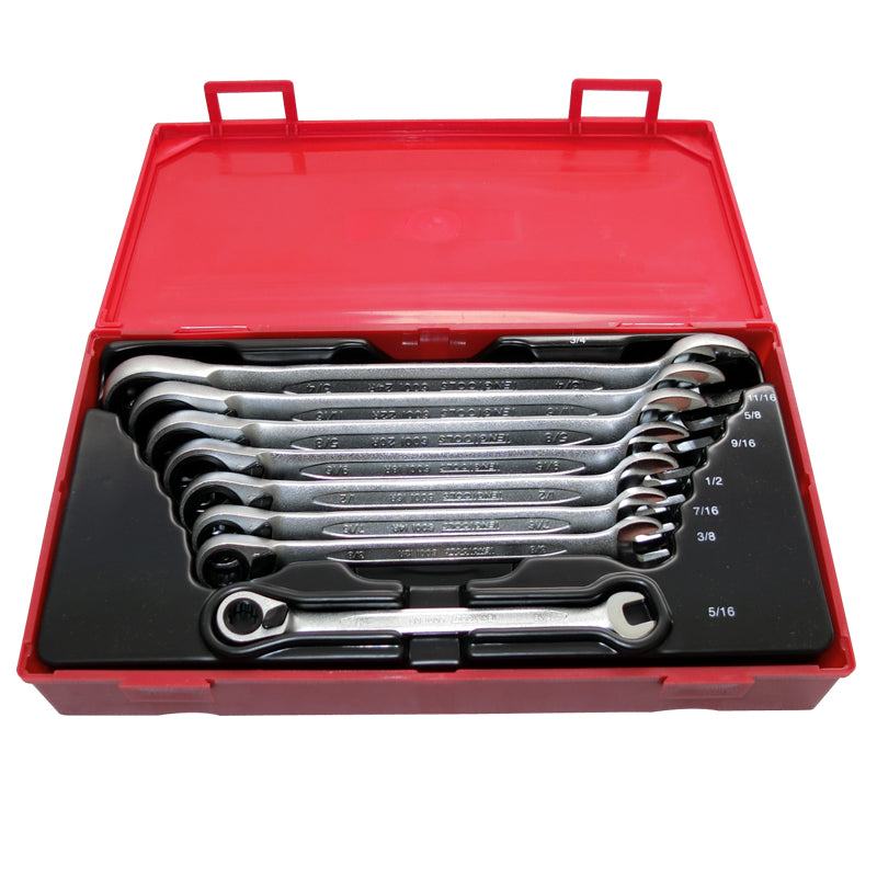 Teng Tools - 8 Piece AF Ratchet Combo Spanner Set TT6508RAF