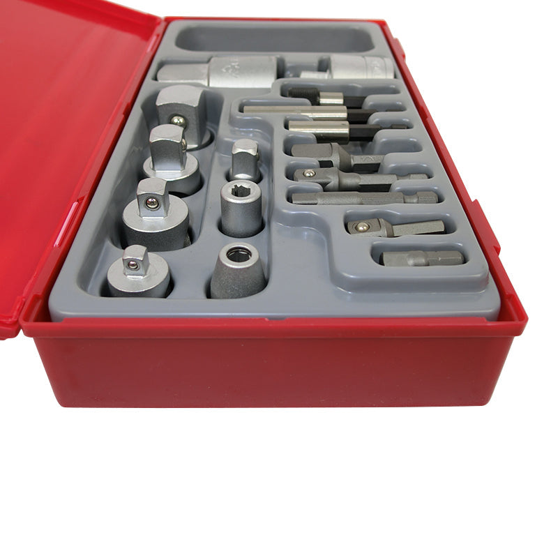 Teng Tools 17 Piece Adaptor Set Hex Square TTADP17