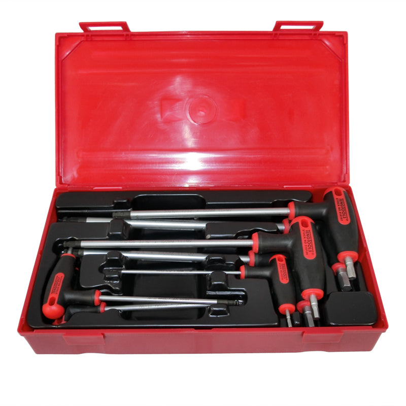 Teng Tools 7 Piece Hex T-Handle Set AF Allen Imperial Tray Set TTHEX7AF