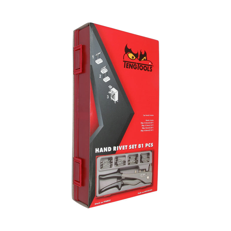 Teng Tools - 81 Piece Hand Rivet Set TTHR81