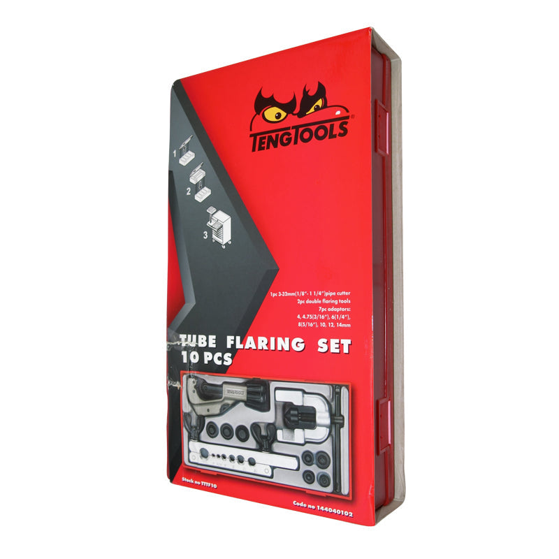 Teng Tools - 10 Piece Flaring Tool & Pipe Cutter Kit TC-Tray TTTF10