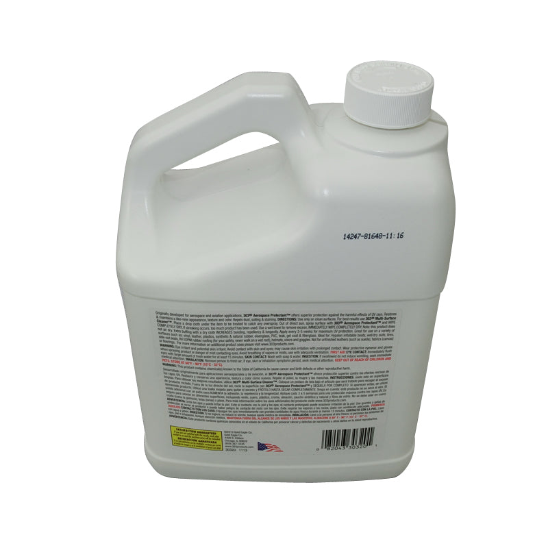 303 Aerospace Protectant Refill SPF40 3.79 Litres 1 Gallon Leather Fibreglass Plastics Rubber W30320