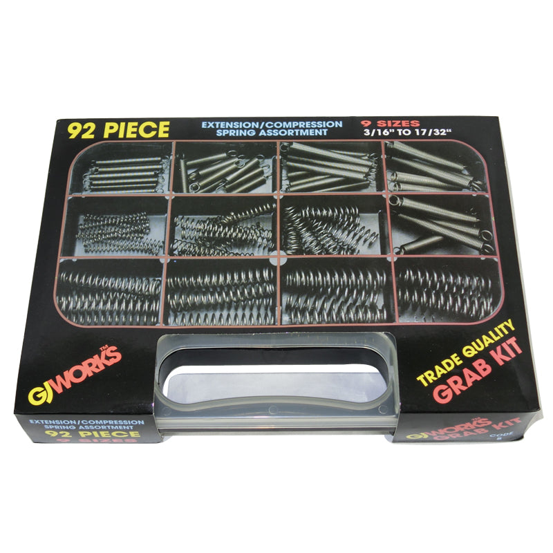 GJ Works Grab Kit Compression And Extension Spring 90 Piece Set GKA92